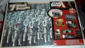 STAR WARS - CONFEZIONE PUZZLE IN LEGNO 7 DIVERSI - Foto 1 di 3