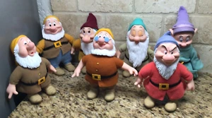 Applause Disney Seven Dwarfs Figures Plush & Vinyl COMPLETE SET RARE - Picture 1 of 7