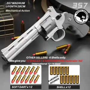 .357 Magnum Revolver Toy - STOCKED IN BRISBANE - 6 BONUS ROUNDS- 5 DAYS ARRIVAL - Picture 1 of 3