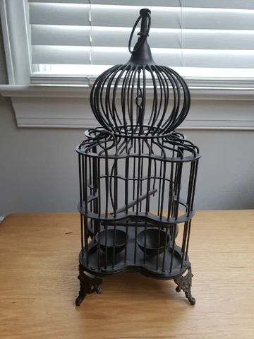 Vintage Castillian Imports Solid Bronze Bird Cage Cover