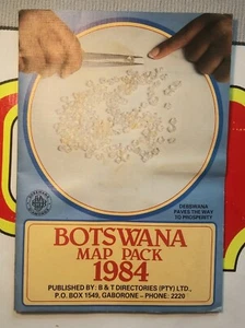 Rare Botswana Map Pack BP Traveller's Map Swaziland, Town Plan Of Gaborone 1984. - Picture 1 of 23