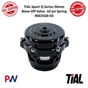 TiAL Sport Q Series 50mm Blow-Off Valve -10 psi Spring Black Anodized Finish - Picture 1 of 10
