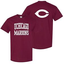 UChicago Maroons Front and Back Print T-Shirt - Maroon