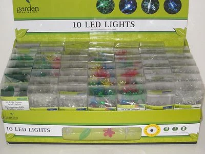 Luces LED 10 luces LED de jardín hilo B/O libélulas, mariposas, flores, etc. Foto 1 de 3