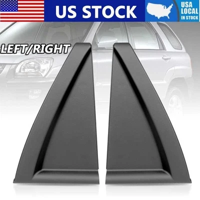 Porta traseira janela externa acabamento de moldura Delta para 2005-10 Kia Sportage esquerda direita - Imagem 1 de 4