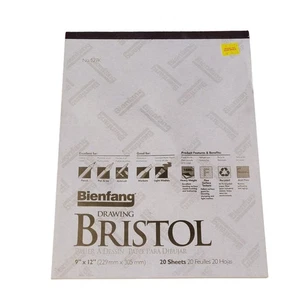 Vintage 1996 Bienfang Drawing Bristol Paper 9" x 12" New - Picture 1 of 5