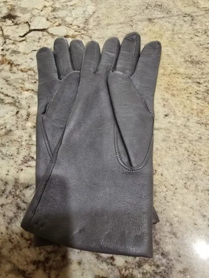 Guantes de cuero suave con forro de cachemir grises para mujer medianos nuevos (otros) Foto 1 de 3