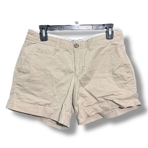 Old Navy Shorts Womens 6 5In Solid Beige Chinos Preppy Perfect  - Picture 1 of 8