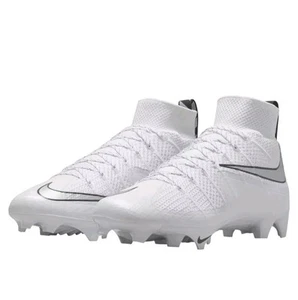 Size 10.5 Nike Vapor Edge 360 Untouchable Football Cleats White Silver NEW - Picture 1 of 6
