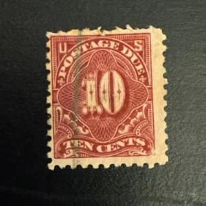 US Stamp Scott #J56...Postage Due 10 Cents Used Ng - Picture 1 of 2
