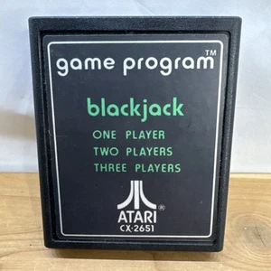 51 Blackjack (Atari 2600) gioco etichetta testo testato e funzionante - Foto 1 di 3