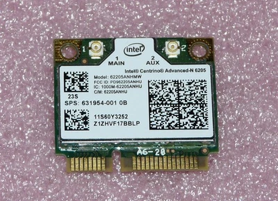 Intel Centrino Advanced-N 62205ANHMW WLAN Mini PCI-E 802.11n HP EliteBook 8760w - Bild 1 von 2