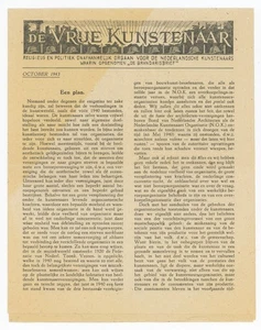 1943 WWII Dutch Resistance clandestine printing vrije kunstenaar Willem Arondeus - Bild 1 von 2