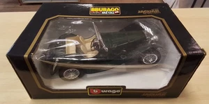 1/18 Diecast Jaguar SS100 Green 1937 BBurago Boxed (See Description) #9002 - Picture 1 of 4
