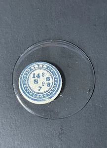 14-2/16 :7 Ligne NOS Glas Taschenuhr Kristall - Bild 1 von 2