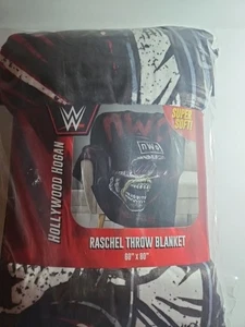 Sleep Squad WWE NWO Hollywood Hulk Hogan 60” x 80” Raschel Plush Blanket - Bild 1 von 3