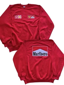 Vintage Marlboro Ferrari Sweatshirt Sweatshirt Gr. XL rot Racing Shell Vodafone - Bild 1 von 12