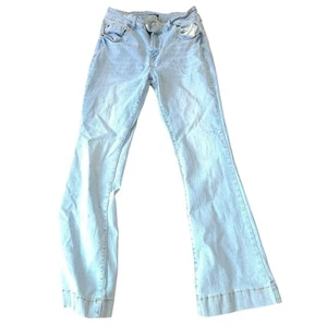 Flamingo Jeans Light Wash Womens Size XL Bell Bottom Cotton Blend Flare - Picture 1 of 7