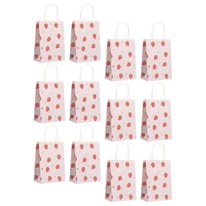 12 Pcs Fruit Handbag Toddler Baby Tiny Paper Bags for Party Favors - Picture 1 of 12