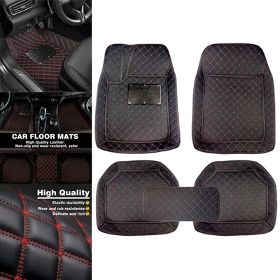 For Toyota Car Leather Floor Mats All Weather Protection Heavy Duty Floor Liners Foto 1 de 4