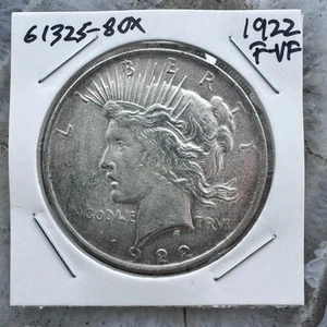1922 US 90% Peace Silver Dollar F-VF #61325-8OX - Picture 1 of 4