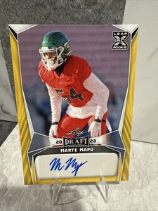 🔥🏈Marte Mapu AUTOGRAFATA rookie card foglia gialla #BA-MM3 GET THIS NOW PATRIOTS - Foto 1 di 8