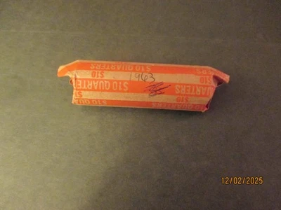 Washington 1963 90% Silver Quarters. 1 Roll Of 40. - Image 1 of 3