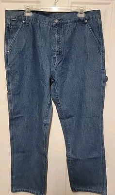 Pantalones de mezclilla Craftsman Carpenter para hombre 36/37 x 30 azul ropa de trabajo auténtica nuevos sin etiquetas Foto 1 de 4