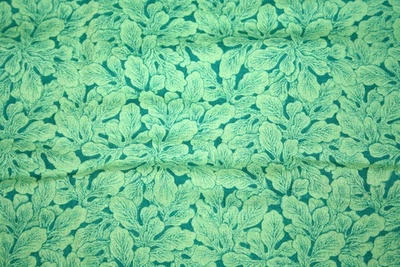ЗЕЛЕНЫЕ ЛИСТЬЯ ИЗ KONA BAY - 100% ХЛОПКОВАЯ ТКАНЬ - Изображение 1 из 4