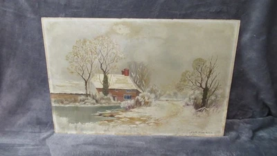 3 pinturas al óleo antiguas originales, vintage, paisaje, naturaleza muerta todo a un precio Foto 1 de 4