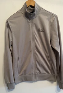 Emporio Armani EA7 Men's  Teen Light Grey  Tracksuit Jacket Zip Sweater UK XS - Picture 1 of 6
