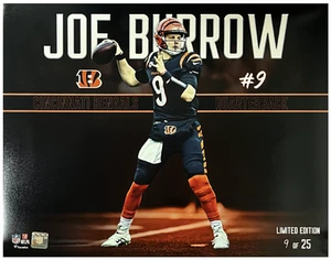 Joe Burrow Unsigned Bengals Stylized 16" x 20" Photograph LE 25 - Picture 1 of 1