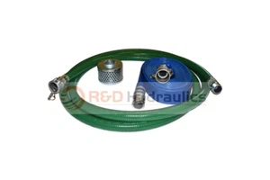 Manguera de succión estándar PVC verde | 1-1/2" x 20’ | Kit regular 25’ descarga azul - Imagen 1 de 4