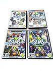 Lot Of 4 The Sims 3 Pc Cd Rom Games - Seasons, Supernatural, Starter Pack, Etc..