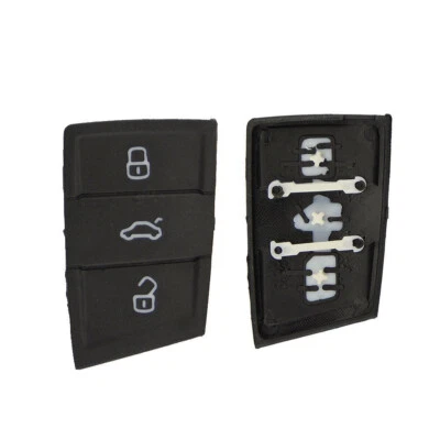3 Button Replacement Remote Key Rubber Pad Fob Case For VW Polo Golf 7 Tiguan - Image 1 of 4