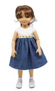 Boneka Embroidered Duckling Summer Dress for Ruby Red Fashion Friends - Picture 1 of 4