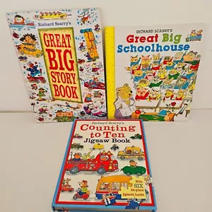 Richard Scarry's Counting to Ten Jigsaw Book Great Big Schoolhouse Large Books - Picture 1 of 21