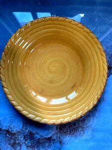 Artimino Tuscan Countryside Yellow Stoneware Plate Set Of 3 - Picture 1 of 11