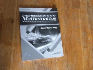 Abeka Grade 7 Intermediate Mathematics Quiz And Test key - Picture 1 of 4