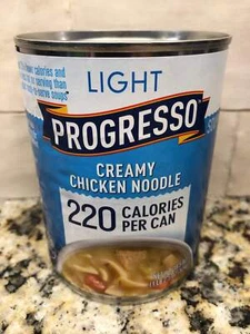 4 CANS Progresso Light Creamy Chicken Noodle Soup 18.5 oz Can - Picture 1 of 6