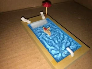 1/64 Scale Rectangular Swimming Pool Set. (painted weathered) - Picture 1 of 12
