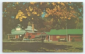 Cartolina Mulino Rosso Negozio Coloniale Waupaca Wisconsin Cristallo Mulino Fiume - Foto 1 di 2