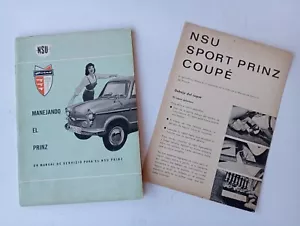 NSU PRINZ III / SPORT PRINZ COUPÉ Spanisches Servicehandbuch. - Imagen 1 de 9