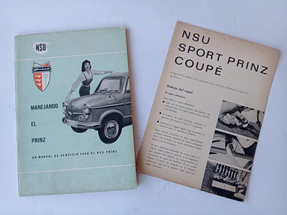 NSU PRINZ III / SPORT PRINZ COUPÉ Spanisches Servicehandbuch. - Imagen 1 de 4
