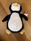 Ty Pluffies Waddles Penguin Black White TyLux Beanbag Plush Tag