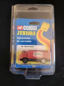Corgi Juniors #97 TEXACO PETROL TANKER diecast mint on card - Picture 1 of 2