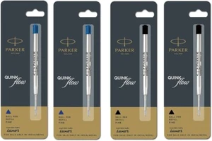 Parker Quink Flow Kugelschreibermine (blaue, schwarze Tinte) feine & mittlere Spitze FS - Bild 1 von 9