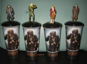 HOBBIT 3 – DIE SCHLACHT DER 5 HEERE mit 5 Topper / Figuren SET KINO TRINK BEcher - Bild 1 von 22