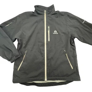 Peter Millar Element 4 Water Jacket Mens L Black Mesh Lined Windbreaker Full Zip - Picture 1 of 14