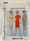 1965 Simplicity Sewing Pattern 6096 Junior Girls 1-Pc Dress Size 13 Vintage 6352